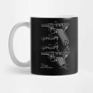 recoil loading small arms Vintage Patent Drawing Mug